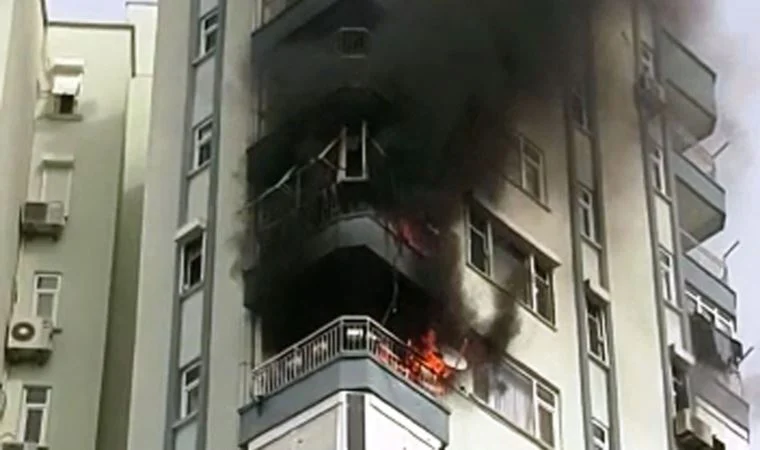 13 katlı binada yangın çıktı
