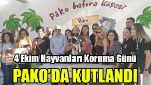 4 Ekim Hayvanları Koruma Günü Pako'da kutlandı