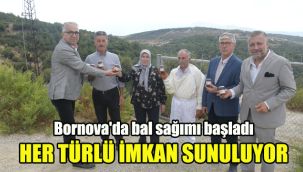 Bornova'da bal sağımı başladı: Her türlü imkan sunuluyor