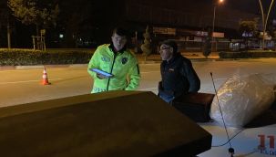 Denetimden kaçan ehliyetsiz sürücüye ceza