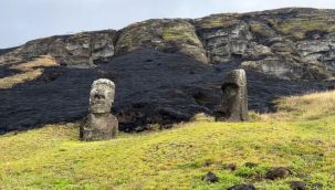 Dünya mirası Rapa Nui heykelleri yandı