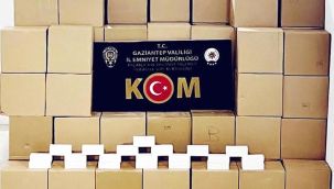 Gaziantep'te kaçak makaronlar ele geçirildi
