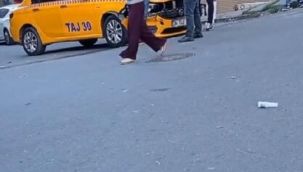 Gaziosmanpaşa'da kontrolsüz sürücü kaza sonrası otomobiliyle kaçtı