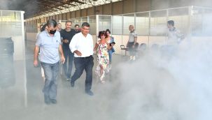 İzmir Büyükşehir Belediyesi’nden nefes kesen yangın tatbikatı