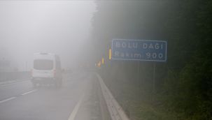 Bolu Dağı'nda yoğun sis