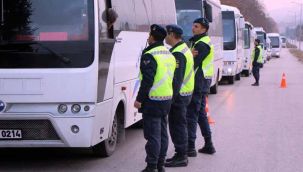 Zorunlu kış lastiği denetimi yapıldı