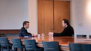 Macron Elon Musk’la görüştü