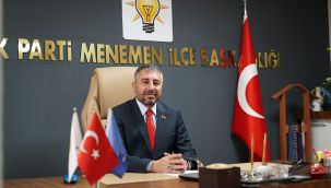 AK Parti Menemen İlçe Başkanı Çelik'ten 'pankart' açıklaması