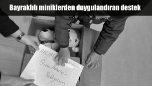 Bayraklılı miniklerden duygulandıran destek: Başkan Sandal “Acımızı dayanışmayla azaltacağız”