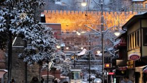 Bursa'da kar keyfi