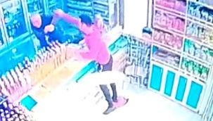 Esnafa çakılı kabus yaşattı