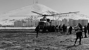 Köylere askeri helikopterlerle erzak sevkiyatı yapılıyor