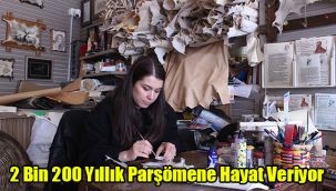 2 bin 200 yıllık parşömen kağıdı, kadın elinde hayat buluyor