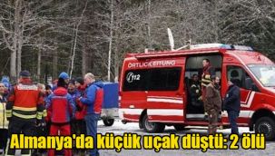 Almanya'da küçük uçak düştü