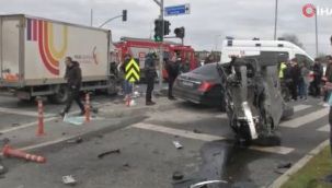 Florya'da zincirleme kaza
