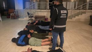 İzmir polisinden suç örgütü yapılanmasına Alabora Operasyonu