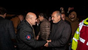 Soyer deprem ve selden etkilenen kardeş belediye Tut'u ziyaret etti