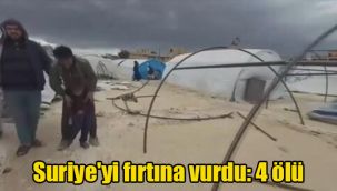 Suriye'yi fırtına vurdu