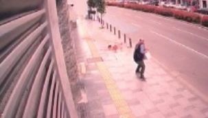 EBSO binası önünde facianın eşiğinden dönüldü