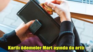 Kartlı ödemeler Mart ayında da arttı