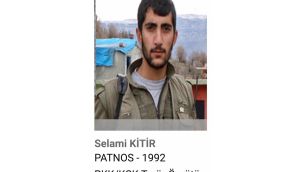 Selami Kitir ‘Gri' kategoride PKK'dan aranıyor