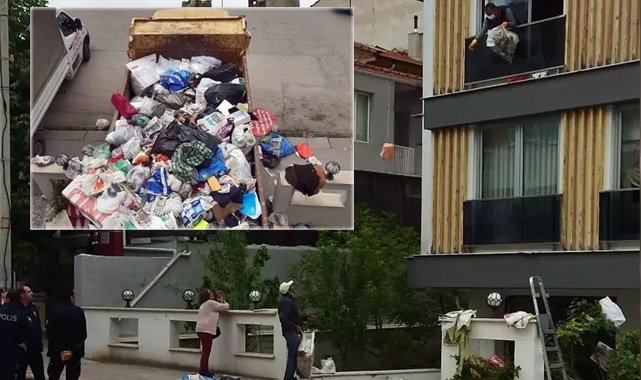 5 milyon liralık evden 50 ton çöp çıktı