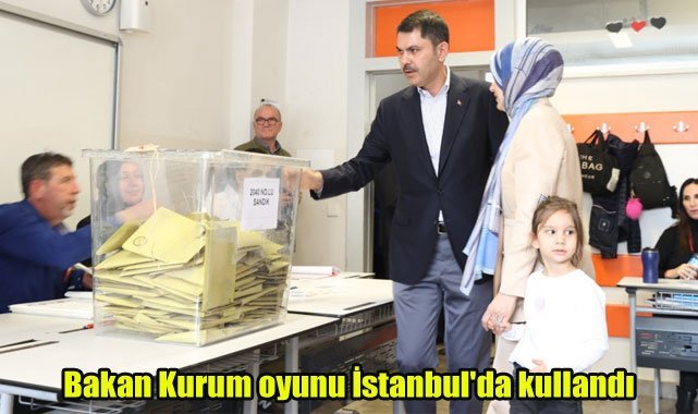 Bakan Kurum oyunu İstanbul'da kullandı