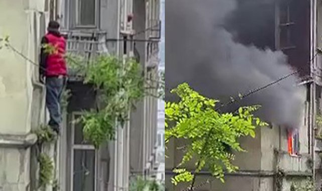 Beyoğlu'da arkadaşına kızan genç evi ateşe verdi