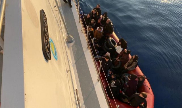 Bodrum'da 29 düzensiz göçmen kurtarıldı, 14'ü yakalandı