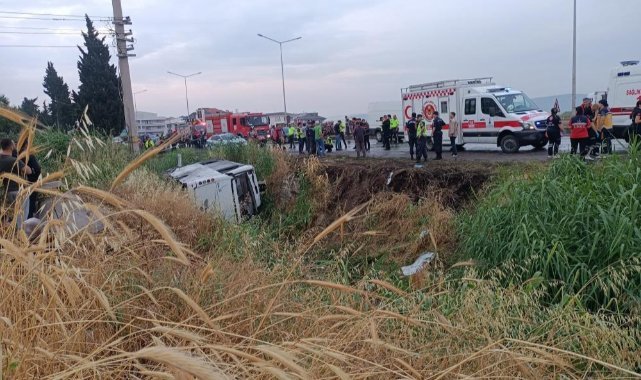 Cezaevi nakil aracı şarampole devrildi: 9’u jandarma personeli 10 yaralı