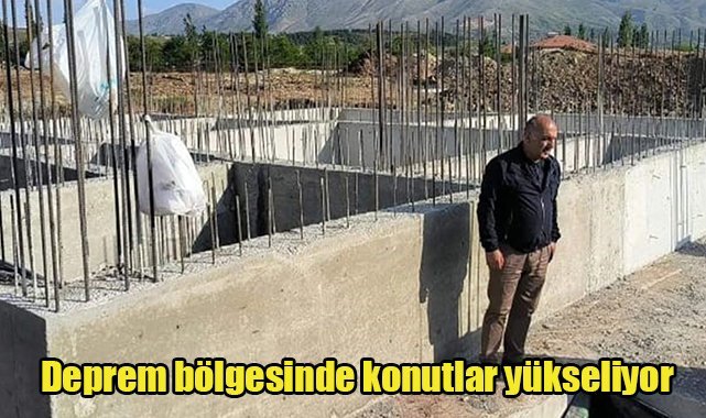 Deprem bölgesinde konutlar yükseliyor