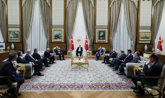 Erdoğan, TBMM Başkanı Şentop ve Cumhur İttifakı liderlerini kabul etti