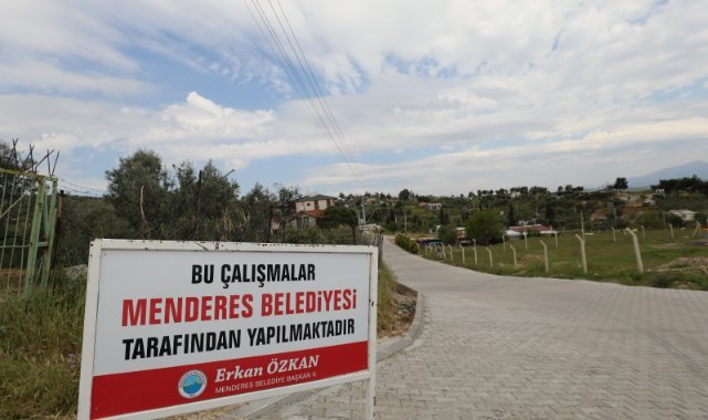 Görece'de kilit parke çalışması: 'Yapım ve onarım çalışmalarımızı sürdüreceğiz'