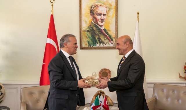 İtalya’nın Türkiye Büyükelçisi Marrapodi Tunç Soyer’i ziyaret etti