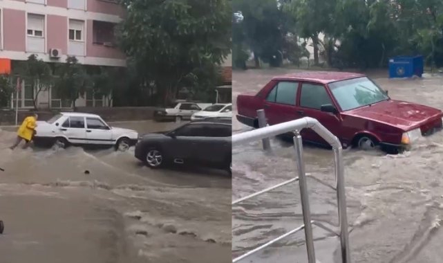 İzmir'i sağanak vurdu: Vatandaşlar zor anlar yaşadı