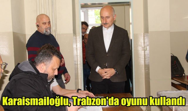 Karaismailoğlu, Trabzon'da oyunu kullandı