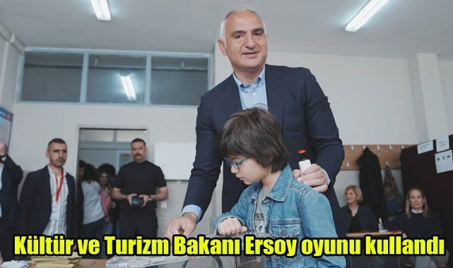 Kültür ve Turizm Bakanı Ersoy oyunu kullandı