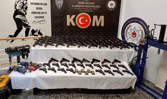 Kuru sıkıdan bozma tabanca yapan şebeke çökertildi