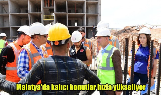 Malatya'da kalıcı konutlar hızla yükseliyor