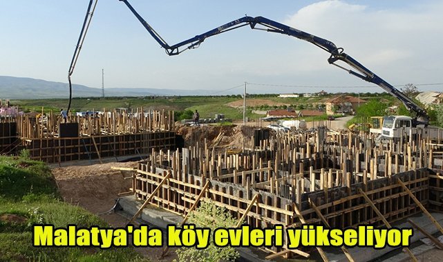 Malatya'da köy evleri yükseliyor