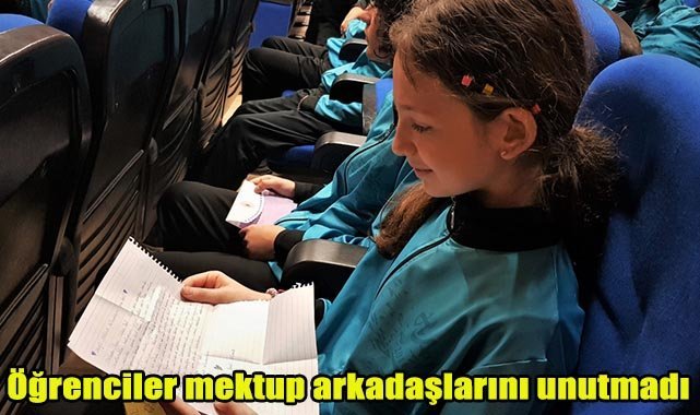 Öğrenciler mektup arkadaşlarını unutmadı