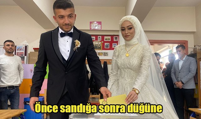 Önce sandığa sonra düğüne