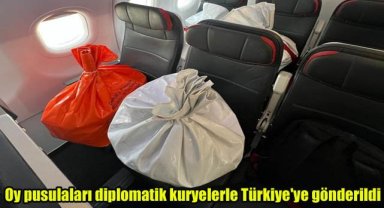 Oy pusulaları diplomatik kuryelerle Türkiye'ye gönderildi