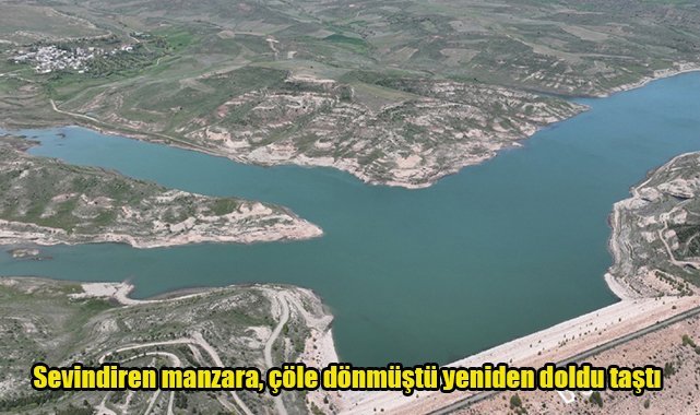 Sevindiren manzara, çöle dönmüştü yeniden doldu taştı