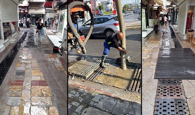 Şiddetli yağışa hızlı müdahale: İZSU ekipleri görev başında