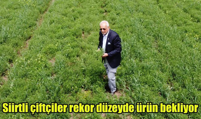 Siirtli çiftçiler rekor düzeyde ürün bekliyor