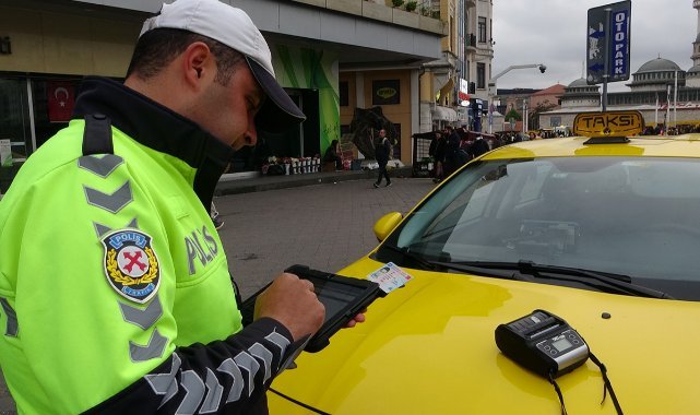 Taksiciye 4 bin 64 lira ceza yazdı