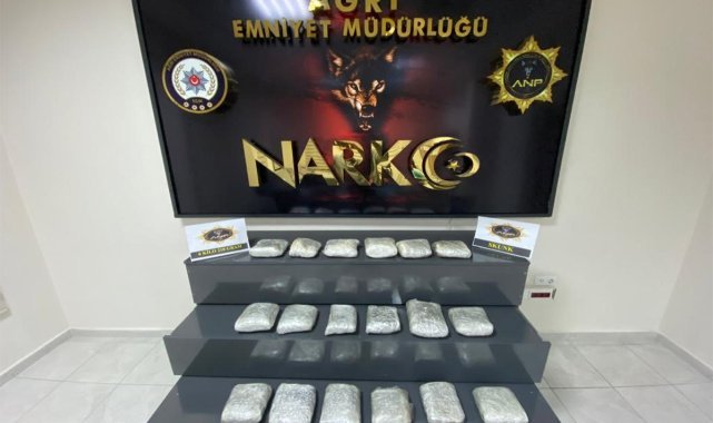 Ağrı'da 6 kilo 210 gram skunk ele geçirildi