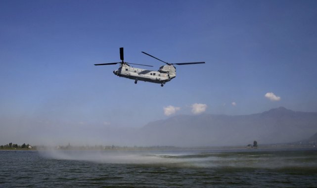 Askeri helikopter düştü