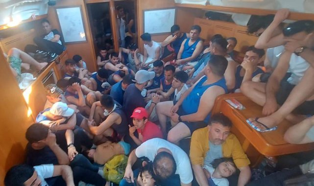 Bodrum'da 86 düzensiz göçmen yakalandı